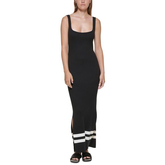 Dkny Jeans Ribbed Tank Sweater Dress Size M - Picture 1 of 3